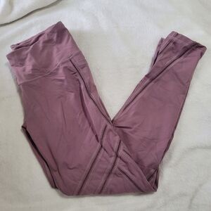 Victorias Secret Sport Knockout Tight Leggings Sz‎ Medium Lavender Plum Purple